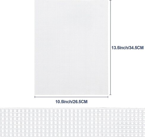 Caydo 2 Pieces 7 Count Plastic Mesh Canvas Sheets for Embroidery, Acrylic Yarn Crafting, Knit Crochet Projects and Make Aquarium Dividers (10.5 X 13.5 Inch) in Saudi Arabia