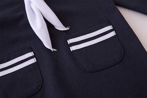 Stylesilove Baby Toddler Boys Marine Sailor Cotton Romper with Hat and Necktie 3pcs Phectival Phemsuit in Kuwait