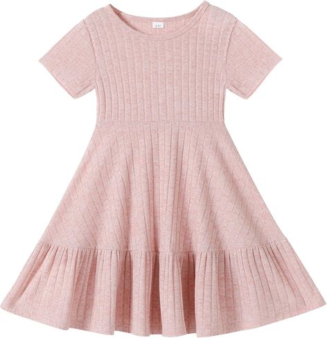 Toddler Baby Girls Summer Dresses Tiered Kids Swing Sundress Casual Birthday Beach Little Girl Boho Dress in Saudi Arabia