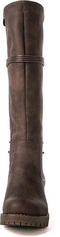 GLOBALWIN Women's Lace Up Back Knee High Fashion Boots in Saudi Arabia
