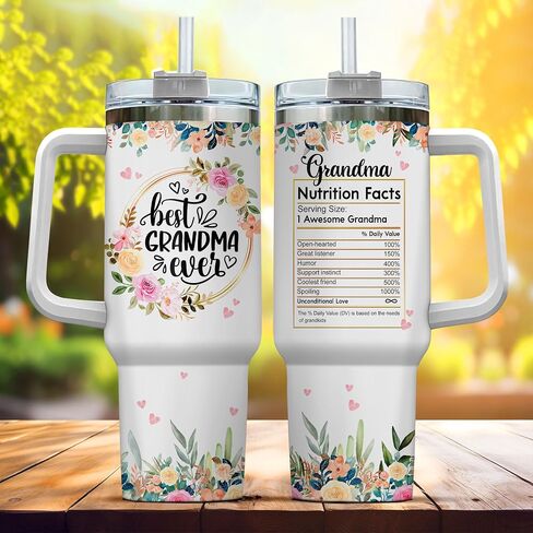 To Rose Handle Parade For Steel Flower Mommy Eleven Momma Mama Funny, Mom Gifts, Mom Life Messy Bun Floral Nutrition Facts, Tumbler 40 Oz With Handle Lid And Straw in Saudi Arabia