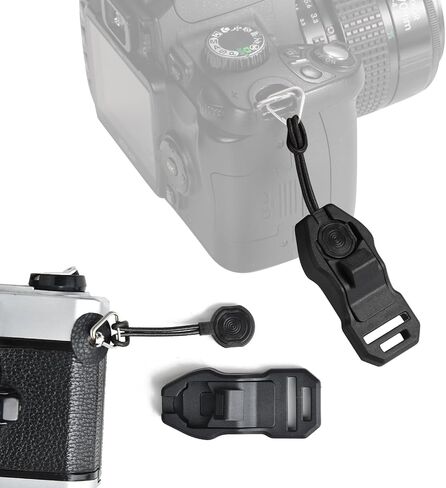 Camera Strap Quick Release Buckle Set of 2 – Compatible for Peak Design Buckle (Black-1) in Saudi Arabia