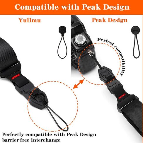Camera Strap Quick Release Buckle Set of 2 – Compatible for Peak Design Buckle (Black-1) in Saudi Arabia