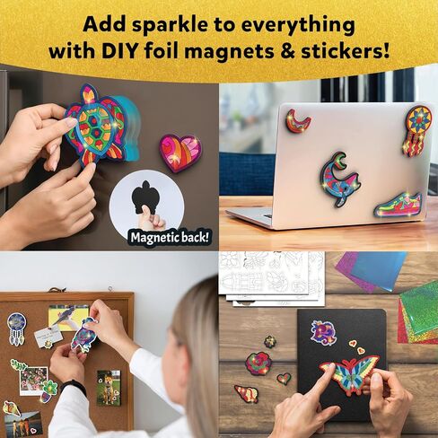 Skillmatics Art & Craft Activity - Foil Fun Disney Princess, No Mess Art for Kids, Craft Kits & Supplies, DIY Creative Activity, Christmas Gifts for Girls & Boys Ages 4, 5, 6, 7, 8, 9 in Saudi Arabia