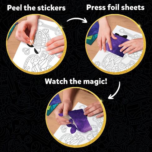 Skillmatics Art & Craft Activity - Foil Fun Disney Princess, No Mess Art for Kids, Craft Kits & Supplies, DIY Creative Activity, Christmas Gifts for Girls & Boys Ages 4, 5, 6, 7, 8, 9 in Saudi Arabia