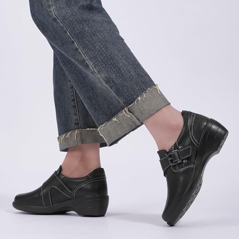 Women's Loafer Comfort Leather Slip On Loafers Business Office Casual Dressy Shoe in Kuwait