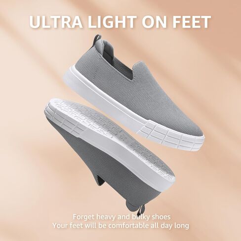 STQ Womens Wide Toe Box Barefoot Shoes Knit Casual Slip on Shoes for Summer in Saudi Arabia