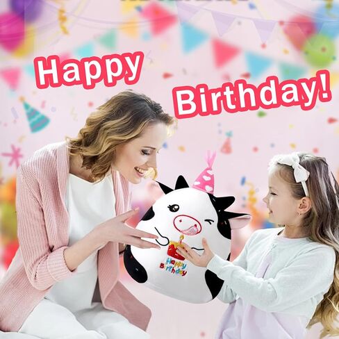 Pink Elephant Birthday Stuffed Animal - 12 Inch Happy Birthday Plush Decorations Gifts for Kids Girl Sister Daughter in Saudi Arabia
