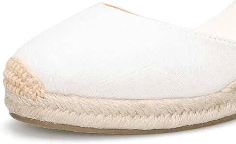 Women's Espadrille Wedge Sandals Closed Toe Lace-Up Shoes in Saudi Arabia