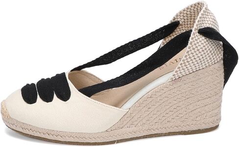 منصة النساء الأوتاد الإسبادرييلز ، 3 بوصات ، حزام ناعم في الكاحل ، أخمص القدمين المغلق ، صندل صيفي كلاسيكي in Kuwait