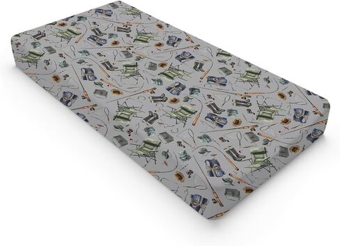 Fishing Changing Pad Covers for Boys Fishing Lovers Gift Baby Diaper Changing Table Sheets Ultra Soft Breathable Stretchy Changing Table Covers Fishing Nursery Bedding Change Table Mat 32''x16'' in Saudi Arabia