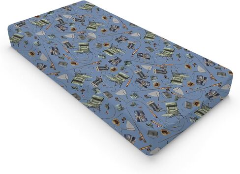 Fishing Changing Pad Covers for Boys Fishing Lovers Gift Baby Diaper Changing Table Sheets Ultra Soft Breathable Stretchy Changing Table Covers Fishing Nursery Bedding Change Table Mat 32''x16'' in Saudi Arabia