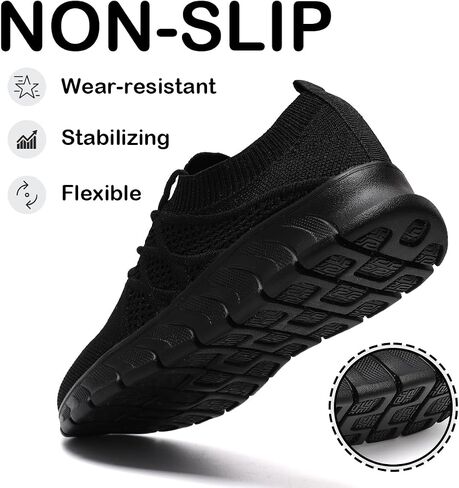 Womens Running Shoes Walking Tennis Sneakers Slip on Gym Sports Workout Jogging Mesh Breathable Lightweight Non Slip Comfortable Fashion in Kuwait