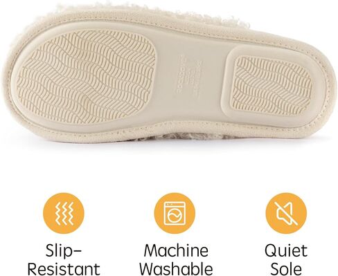 Rockdove Women's Twirl Fleece Fuzzy House Scuff Slipper مع رغوة الذاكرة in Kuwait
