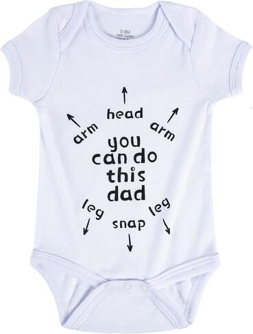"You Can Do This Dad Funny Baby Onesie | New Dad Gift 0-18M Humorous Cotton Bodysuit in Saudi Arabia