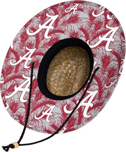 FOCO unisex adult Ncaa College Team Logo Floral Sun Straw Hat, Team Logo, One Size US in Saudi Arabia
