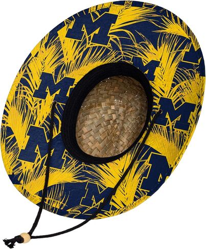 FOCO unisex adult Ncaa College Team Logo Floral Sun Straw Hat, Team Logo, One Size US in Saudi Arabia