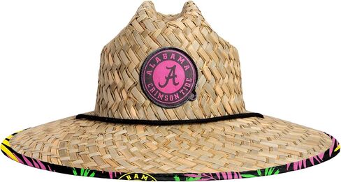 FOCO unisex adult Ncaa College Team Logo Floral Sun Straw Hat, Team Logo, One Size US in Saudi Arabia