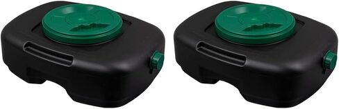 Scepter AM07029 7.3 Quart Oil Drain Pan with Lid, Filter Drain Screen, and Pour Spout for Automotive Fluids Including Engine Oil, Anti-Freeze, Transmission Fluid and More, 12" x 12-3/4" x 5.6" in Saudi Arabia
