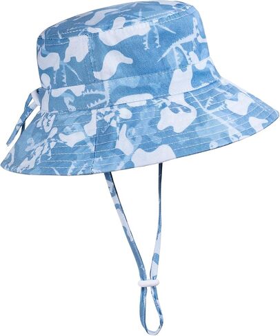 Adjustable Wide Brim Sun Hat - Summer Bucket Hat for Infant Toddler and Kids UPF 50+ in Saudi Arabia
