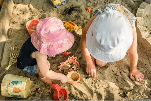 Adjustable Wide Brim Sun Hat - Summer Bucket Hat for Infant Toddler and Kids UPF 50+ in Saudi Arabia
