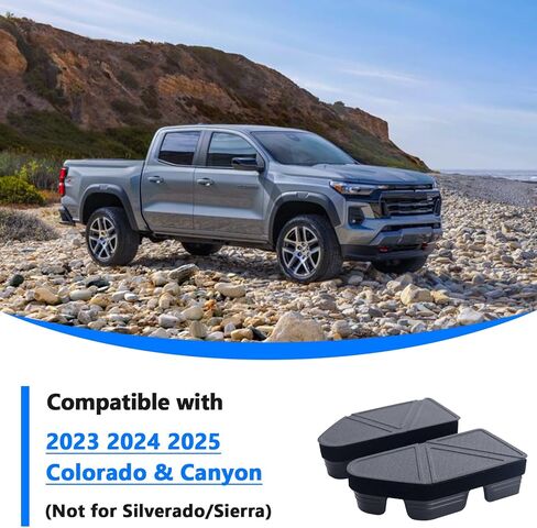 TOPINSTALL 2024 Upgraded Silicone Covers Compatible with 2023-2026 Chevy Colorado/GMC Canyon Accessories, Stylish Look Rear Bed Rail Stake Pocket Plugs Hole Caps Won't Pop Out (2PCS) in Kuwait