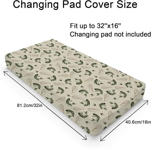 Vintage Bass Fishing Baby Changing Pad Covers for Boy Girl 32''x16'' Lake Fish Fitted Diaper Change Table Pad Sheets Neutral Fishing Lovers Gift Comfort Soft Breathable Baby Changing Table Mats in Saudi Arabia