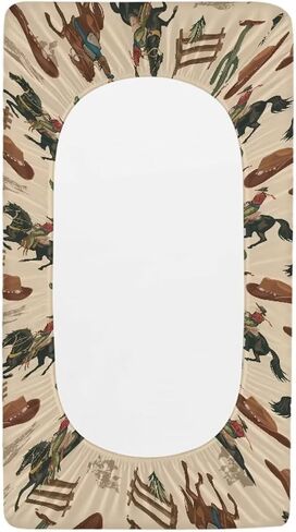 Brown Wild Cow Print Changing Pad Cover Baby Nursery Diaper Changing Pad Sheets Soft Breathable Wipeable Diaper Pad Covers for Changing Table 32"x16" in Kuwait