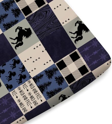Vintage Deer Hunting Fitted Baby Crib Sheet for Boys 52"x28" Turkey Hunting Crib Mattress Cover Wild Animals Hunter Soft BAB Sheet for Standard Crib and Toddler Mattresses in Saudi Arabia