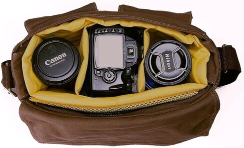 الرجال خفيفة الوزن خفيفة القماش مقاوم للماء DSLR SLR صدمة الكاميرا كتف الكتف حقيبة حبال in Kuwait