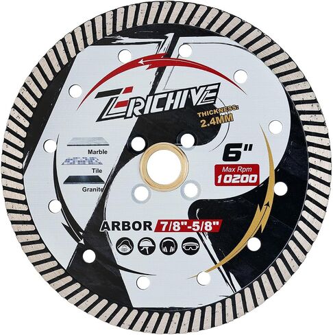 6" Granite Turbo Diamond Blades Dry Cutting for Granite Marble and Other Hard Stone in Saudi Arabia