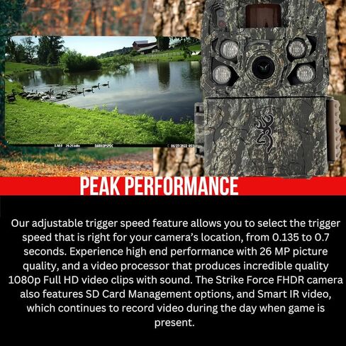 Browning Trail Cameras Strike Force FHDR with Gen 2 Night Optics System Bundle with 32GB Memory Card and All-in-One High-Speed Card Reader (3 Items) in Saudi Arabia