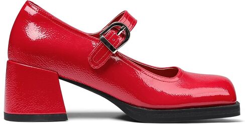 Oiamenne Mary Janes for Women Platform Chunky Heels Comfortable Square Toe Block Heels Dress Wedding Shoes in Saudi Arabia