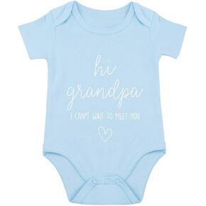 Hi Grandpa Bodysuit for Baby Pregnancy Announcement Promoted to Grandpa Infant Bodysuit