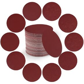 100PCS 6-Inch Sanding Discs,Assorted Grits 60,120,240,400,600,800,1000,1200,1500,2000,Hook and Loop Sandpaper for Random Orbital Sander