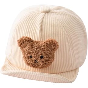 Suxgumoe Baby Winter Hat, Autum Winter Toddler Bear Cartoon Baseball Caps for Boys Girls
