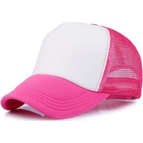 IZUS 1-4T Toddler Cute Mesh Trucker Hat Baby-Girls Foam Baseball Caps Adjustable Snapback Strap Two-Tone Visor Hat Baby-Boys