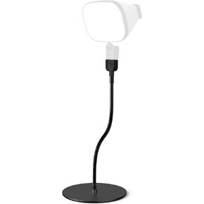 Desk Mount Light Stand Lamp- Heavy Base Camera/Light Support for LED - Universal Attachment for Meetings/Recordings - Premium Metal Construction - Compatible Light or Any Ring Lights