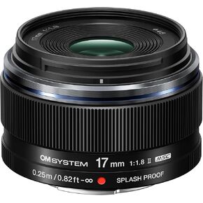 OM SYSTEM M.Zuiko Digital 17mm F1.8 II Lightweight Compact Lens with 9-Element and 6-Group Design (Micro Four Thirds)