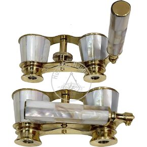 Antique Monocular Nautical Brass Binocular Telescope for Bird Watching Camping Vintage Spyglass Collectible Brass Marine Binocular Sailor Instrument