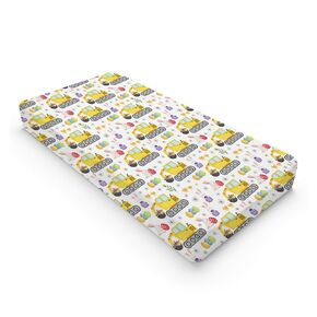 Construction Truck Excavator Tractor Trees Changing Pad Cover Cute Construction Trucks Plants Fitted Baby Change Table Sheets for Boys Girls Soft Stretch Fitted Changing Table Mats Cover 32''x16''