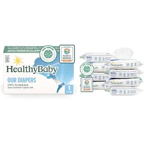 Our Diapers Size 1 (7-14lbs) 70 Count and Our Wet Wipes (8 Packs, 512 Wipes)