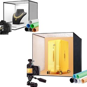 RALENO D440 Pro+D660 Photo Studio Light Box, Foldable and Large Size Shooting Tent Kit, Professional Light Box Photography (Stepless Dimming Light | CRI≥97 | 6 Color Backdrops) for Product Photography