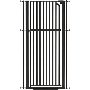 Senneny 63" Extra Tall Cat Gate Auto Close & One-Hand Open, Includes Extension Kits, No Drilling Pressure Mounted Kits and Wall Mounted Kits, Metal Pet Gate Fits Openings 33.4" to 37.4" Wide, White in Kuwait
