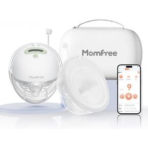Wearable Breast Pumps for Breastfeeding: Hands Free Breastpump F6 App Compatible with 3 Modes & 9 Levels - Double-Sealed Cushion Insert for Individual Breastmilk Preservation Avocado