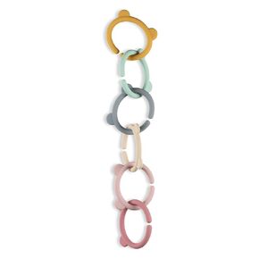 Silicone Teether Links, Teething Ring Links for Babies, Baby Teething Linking - Easy to Holder and Soothe Sore Gums