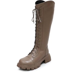 VenusCelia Women's Knee High Fashion Outdoors Boots