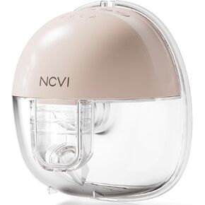 NCVI Hands Free Breast Pump 8111, Wearable Breast Pump for Breastfeeding, Wireless Portable Milk Pump with Strong Suction, 4 Modes & 9 Levels, Ultra-Quiet Discreet Pump, 21/24mm Flanges (1 Pack)