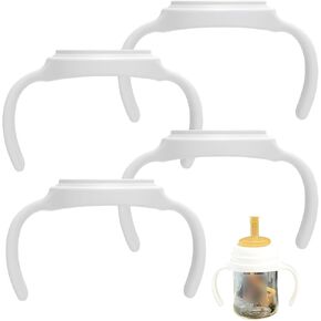 Baby Bottle Handles Compatible for Pigeon Wide Neck Bottles(5.4/8.1oz), Feeding Bottles Holder Accessories, Pack of 4