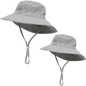 2Pcs Parent-Child Sun Hat,UPF 50+ Toddler Bucket Hat for Mother&Baby Boys Girls Beach Hat
